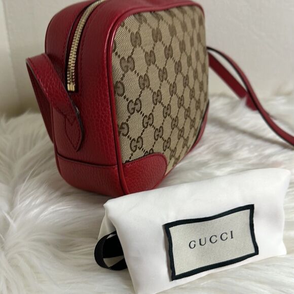 💯 Authentic Gucci Bree Disco Crossbody Bag in Red🍀 - Picture 3 of 16